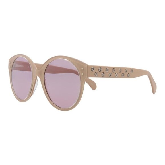 Alaia Womens Round/Oval Nude Nude Violet Fashion Designer Eyewear - Picture 1 of 4